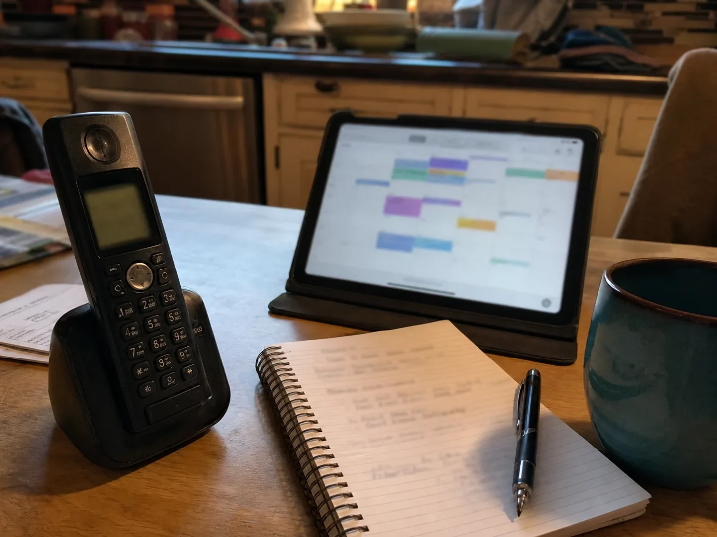 Work phone and on call notebook used for after hours coverage